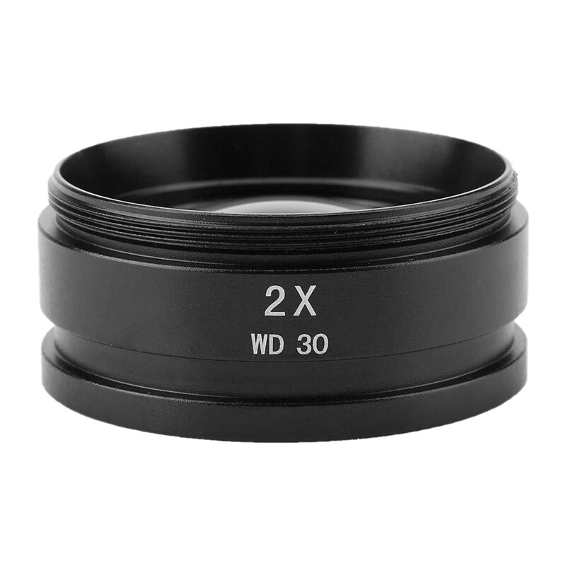 Stereo Microscope Assisted Objective Lens,KP-2X Auxiliary Microscope Objective Lens for Stereo Microscope 48mm Mounting Thread: Default Title