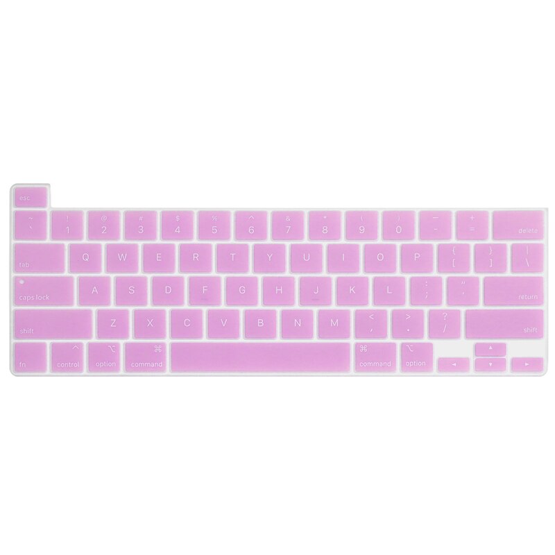 US style keyboard protector For Macbook Pro 16 inch keyboard cover A2141 silicone waterproof keyboard skin: Lavender