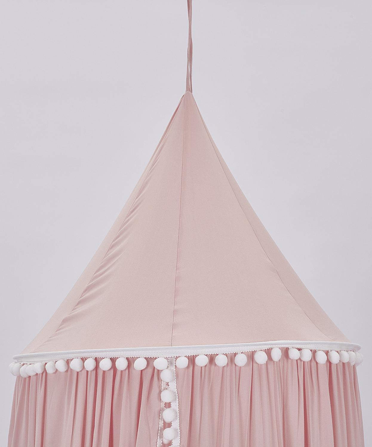 Pompoms katoenen speelhuis tenten voor kinderen hemelbed gordijn baby hangende tent kinderbed kinderkamer decoratie ronde koepel klamboe