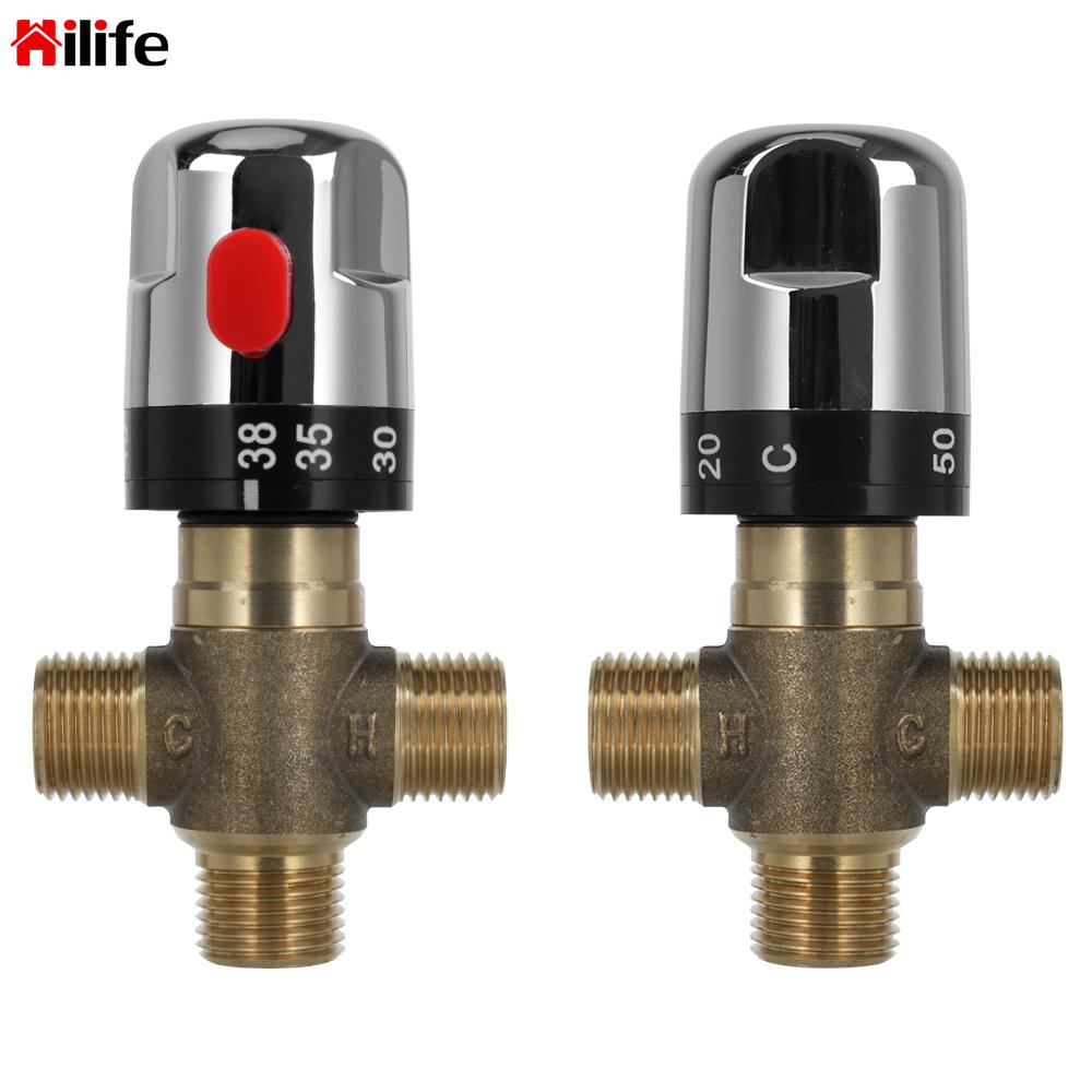Home Improvement Thermostaat Kraan Badkamer Water Temperatuurregeling Kraan Thermostatische Mengkraan Messing Pijp 1Pc