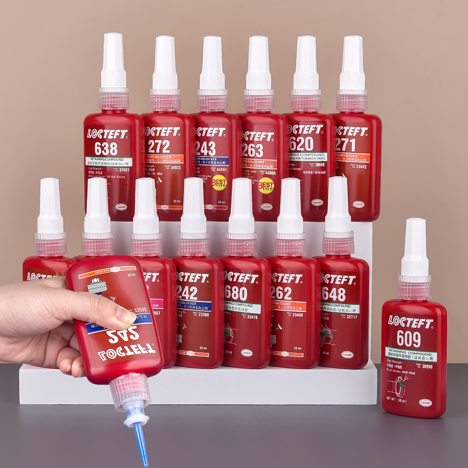 50ml Threadlocker Screw Glue Quickly Cured Thread Locking Agent Anaerobic Adhesive Corrosion-Resistant Anti-Loosening Glue