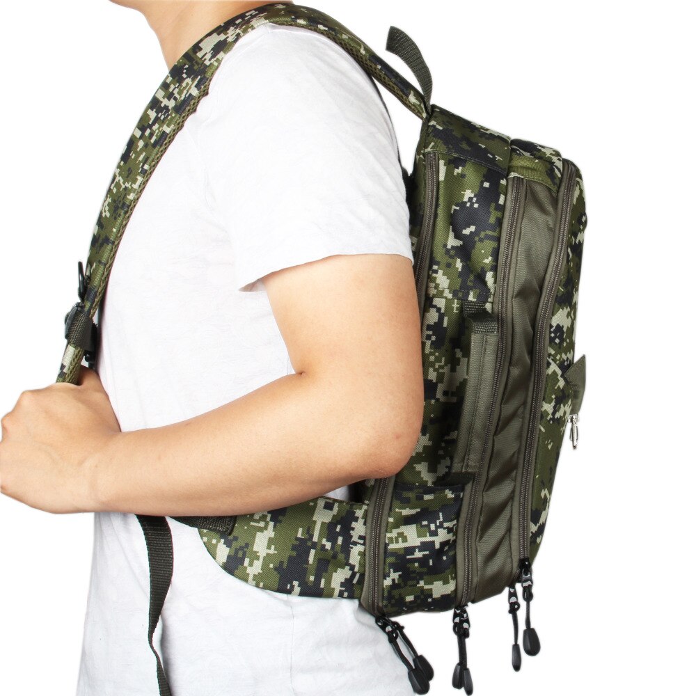 ANGLER DREAM Camo Fishing Sling Pack Adjustable Si... – Grandado