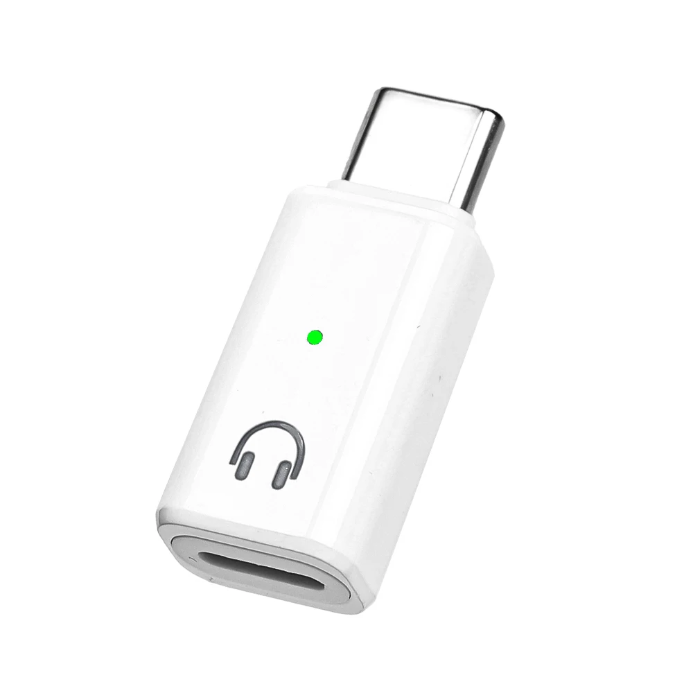 Adaptador de Audio USB C a iOS, convertidor de auriculares USB tipo C macho a Lightning hembra para iPhone 16 15 iPad Pro Air 6/5/4 MacBook: Verde