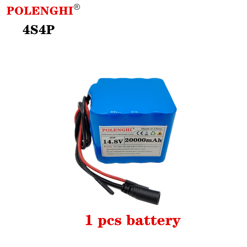 POLENGHI La batterie au lithium rechargeable 4S4P 14,8 V 20 Ah BMS est largement utilisée dans les scooters, les tricycles et autres véhicules: green