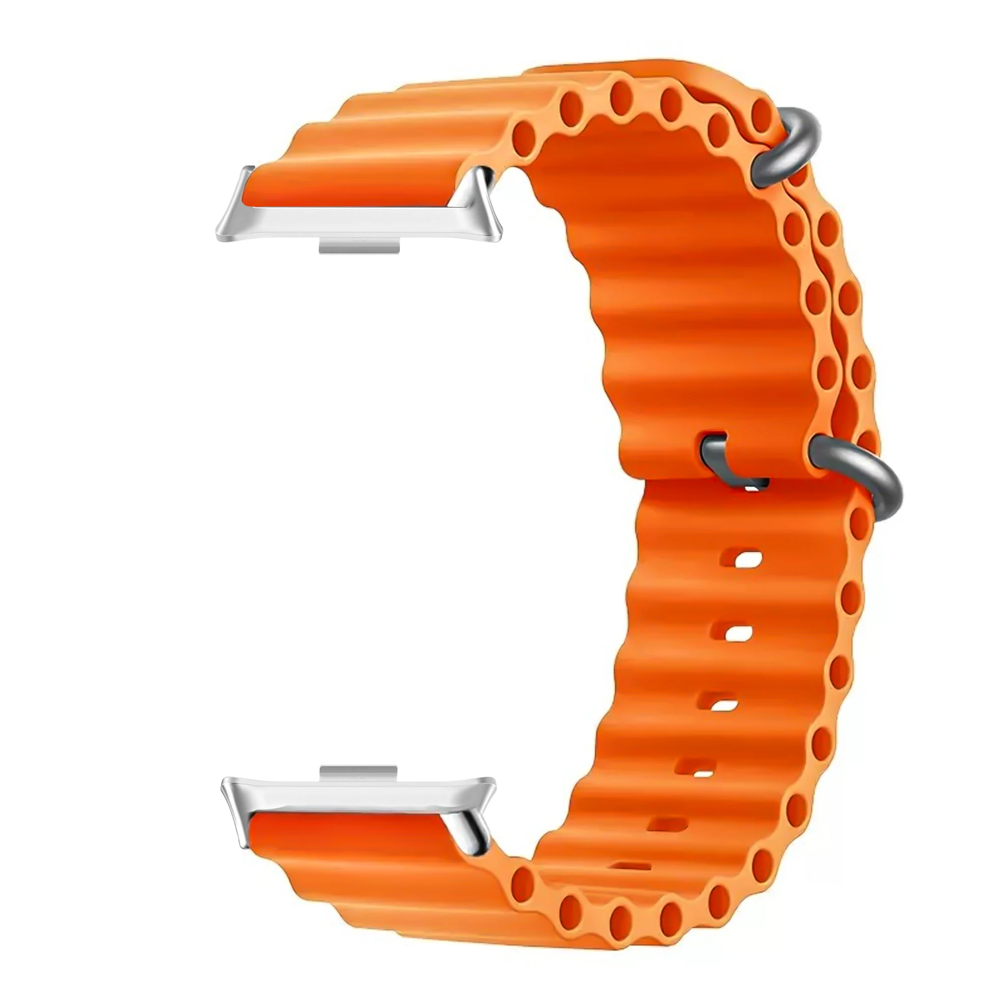Ocean silikonrem til redmi watch 4 armbånd klokkerem armbånd til xiaomi band 8 pro erstatningsrem tilbehør correa: Xxl / Svart gul