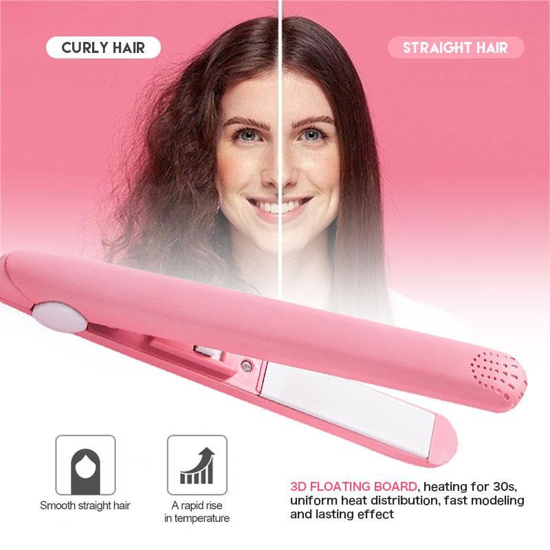 Ceramic Mini Hair Curler US/UK/EU/AU Straightener Hair Iron flat iron Straightening comb mini hair straightener
