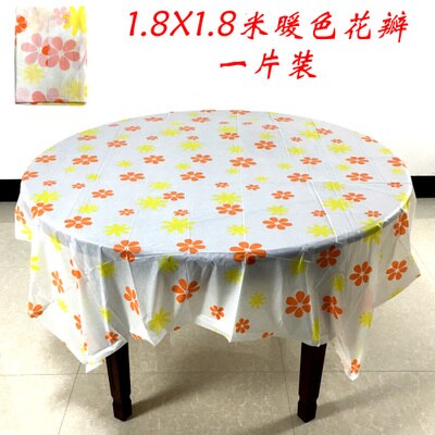 Nappe de Table jetable pour Banquet de mariage | Plaid rouge épais, Double nappe de Table de bonheur, couverture de Table ronde: J