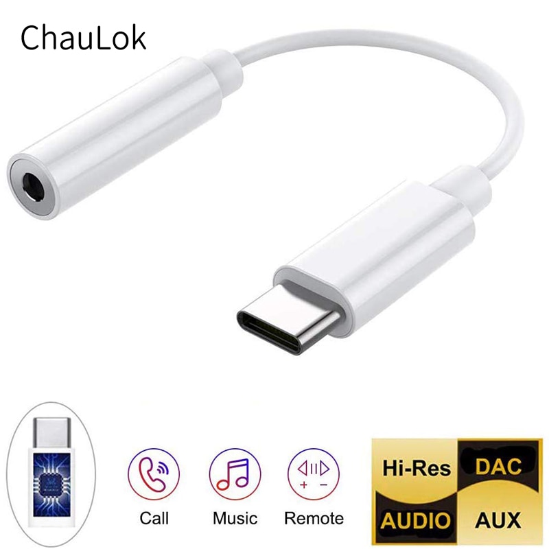 Type-C to 3.5mm Headphone Jack Adapter DAC USB C to 3.5mm Aux Converter For Google Pixel 2 3 4 XL Huawei Xiaomi Oneplus Samsung