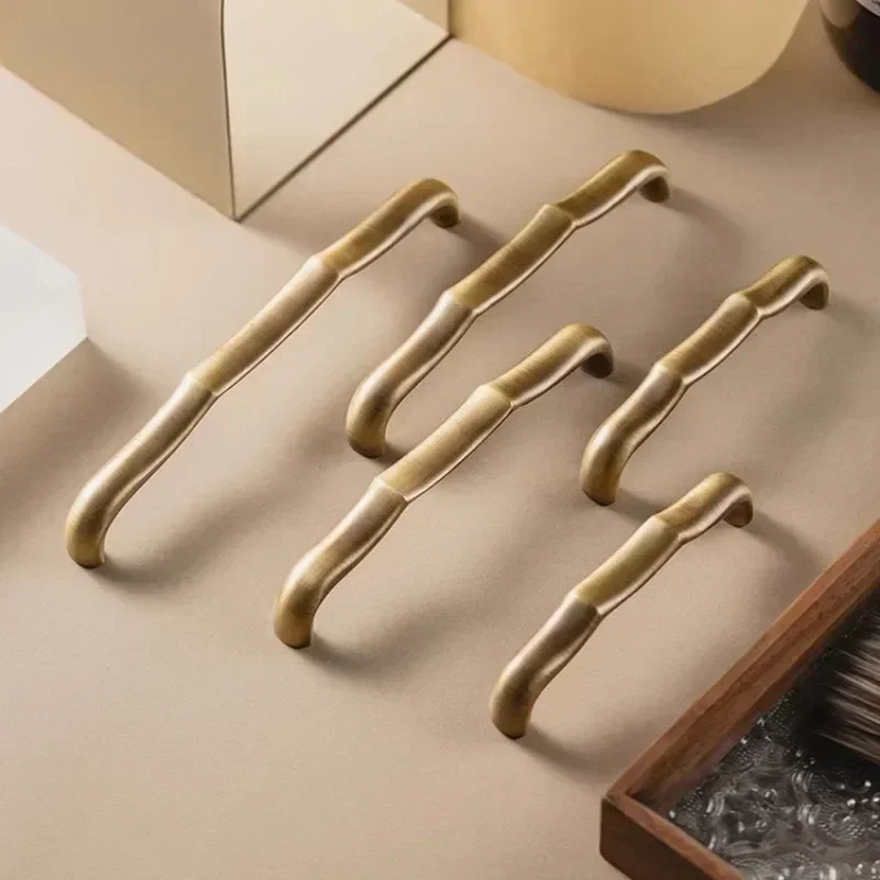 Antikke bronze messing skabsgreb retro garderobe skoskabe til skuffer køkkengreb tilbehør