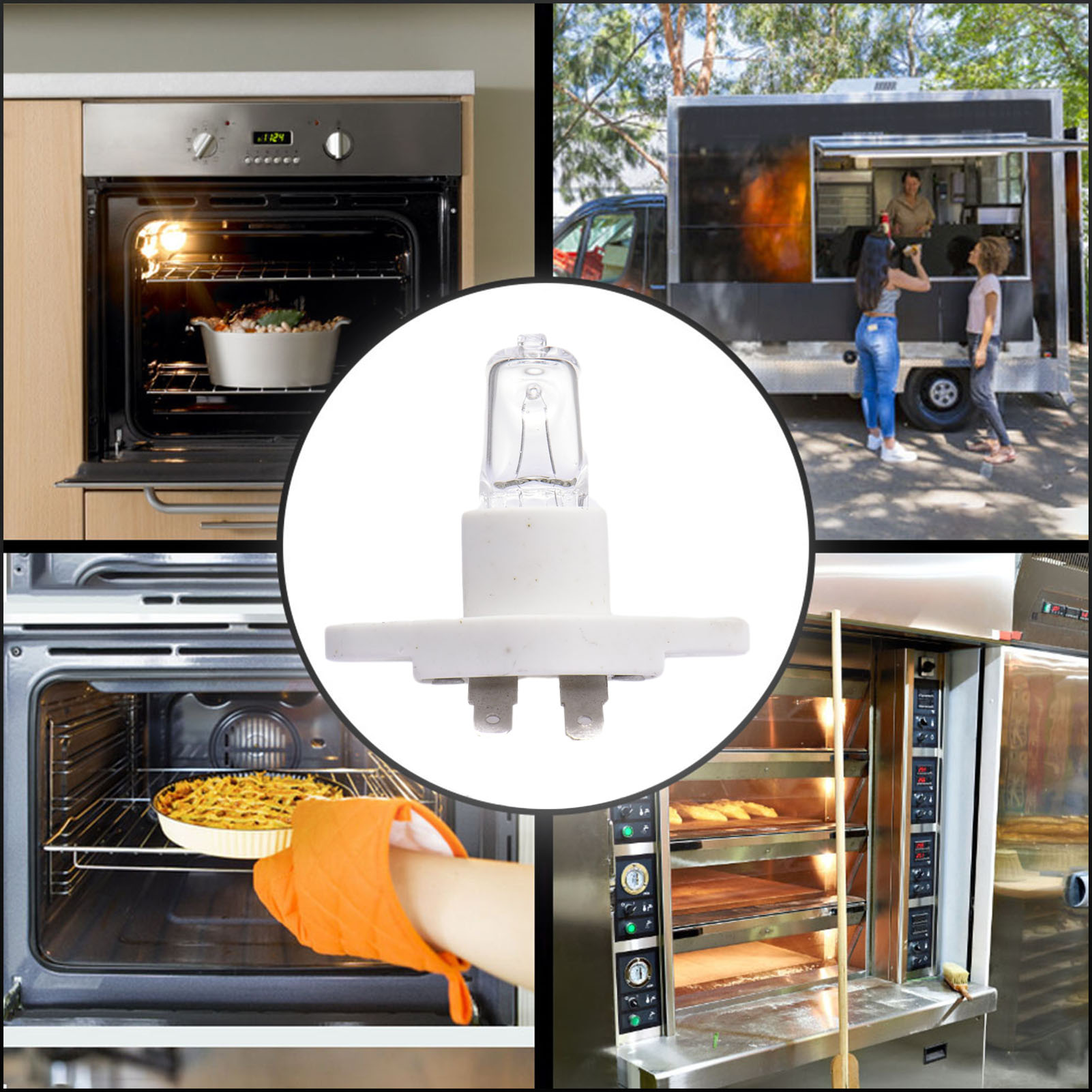 40W Microwave Oven Light Explosion-proof Air Fryer Lamp G9 Bulb Applicable To Microwave Ovens Refrigerators Ovens