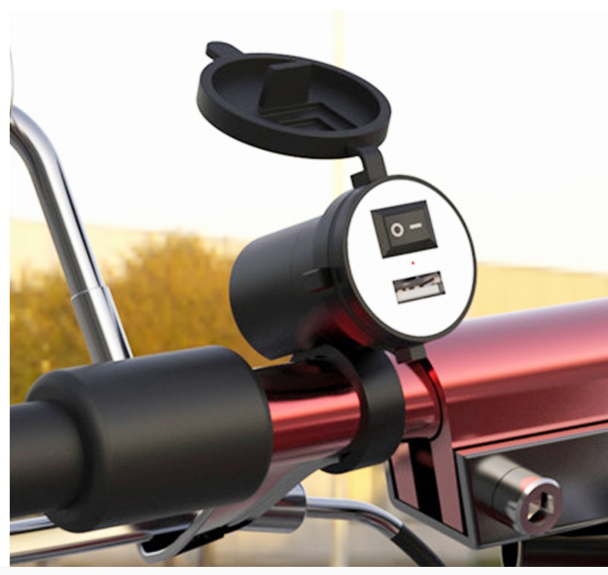 Usb motorfiets lader spanning snellader voor mobiele telefoon