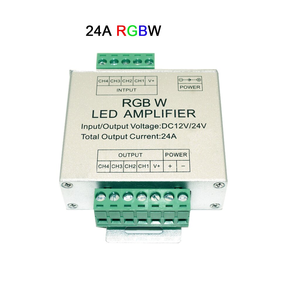 DC5V 12V 24V Led RGB RGBW Amplifier 12A 24A 30A 3CH 4CH Led Controller for 5050 3528 Led Strip Light Tape Power Repeater Console