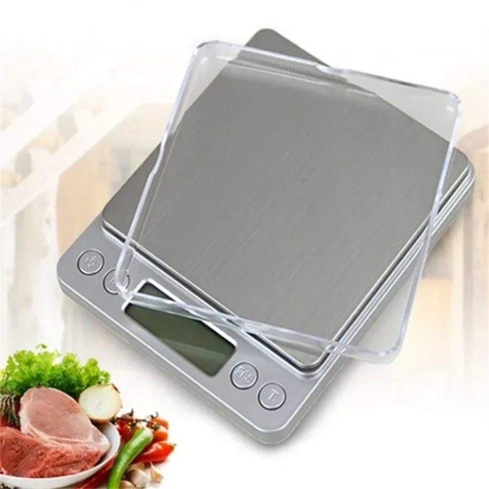 Digitale Küchenwaage, 3000 g/O.1 g, kleine Schmuckwaage, Lebensmittelwaage, digitales Gewicht, Gramm und Oz, digitale Grammwaage mit LCD/Tara