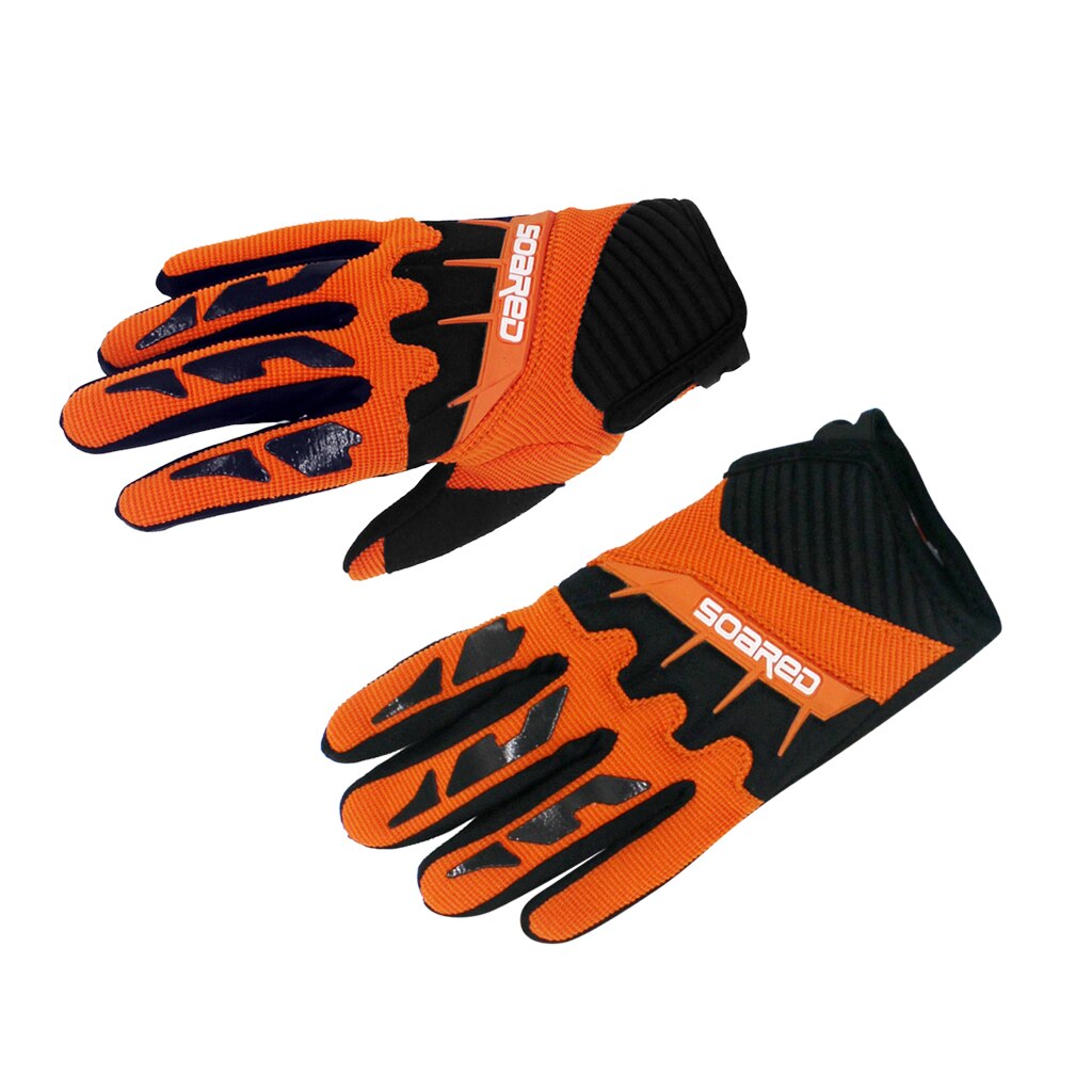 1 Paar Kids Meisjes Jongens Fietsen Schaatsen Handschoenen Ultralichte Flexibele Ademende Volledige Vinger Handschoenen Voor Fietsen Schaatsen Xxs/Xs/S/M: Orange S