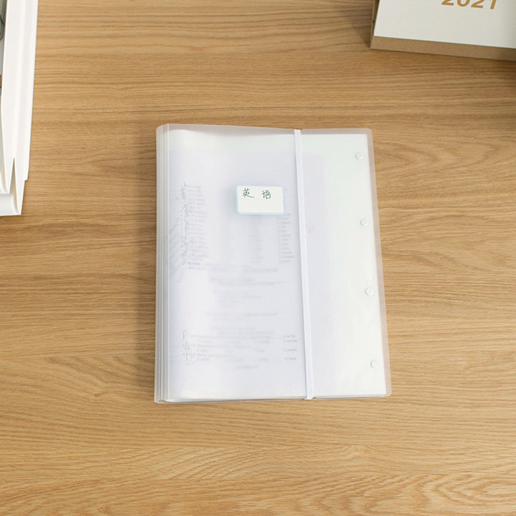 Reuseable Plastic Clear A3 Examination Paper Folder 20/30/40 Pages Document File Holder School Office Stationery Bag