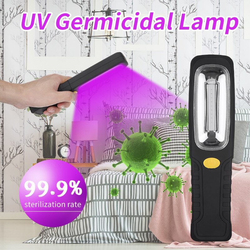 Handheld UV Germicidal Lamp Disinfection Lamp Portable Home Travel Bactericidal Lamp UVC Germicidal Lamp Sterilizer