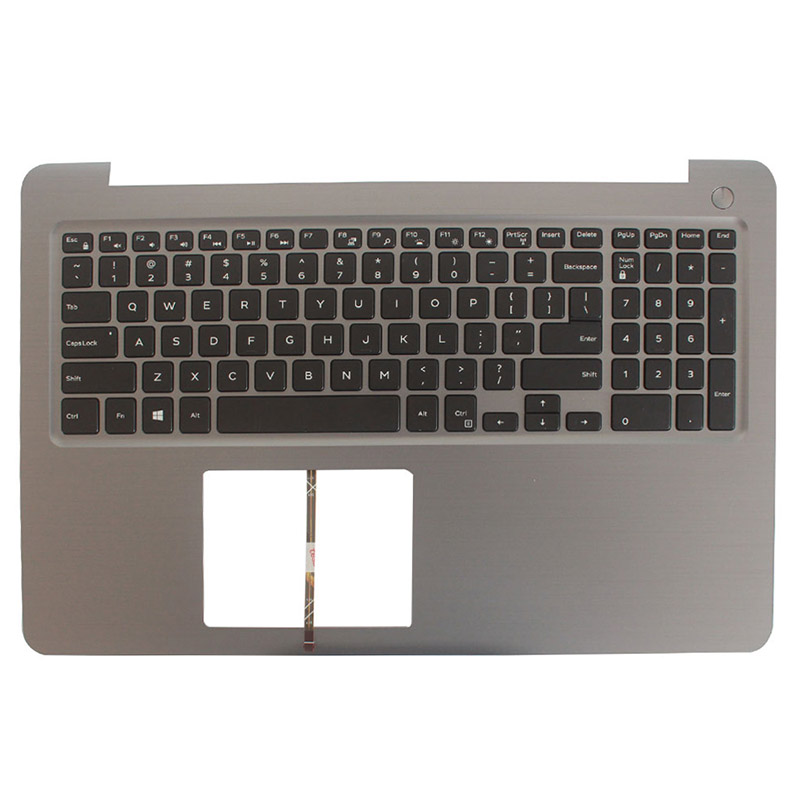 Ons Toetsenbord Voor Dell Inspiron 15 5565 5567 Met Palmrest Bovenste Deksel Met Backlit Grijs Frame: US With Palmrest