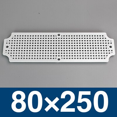 IP67 Waterproof Junction Box Base Plate ABS Honeycomb Mounting Base Plate Outdoor Monitoring Waterproof Box Fixed Base Plate: 250x80