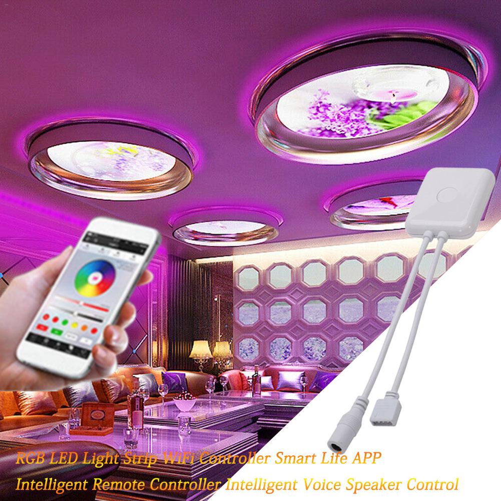 WiFi Led Controller DC 5-24V RGB LED Light Strip Controller Smart Life APP Remote Controller Intelligent Voice Speaker Control