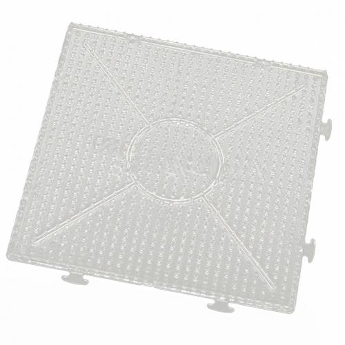 Grand carré hexagone rond grand panneau perforé pour fusible perles enfants jouet: Square
