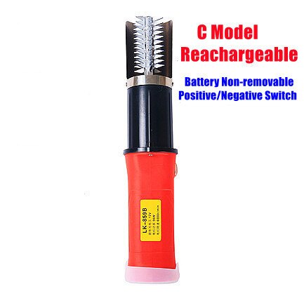 Electric Fish Scaler Fishing Scalers Rechargeable Clean Fish Remover Cleaner Portable Descaler Scraper Seafood Tools EU Plug: C