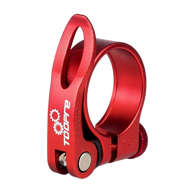U2JB-abrazadera de sillín de aleación de aluminio para bicicleta de montaña, accesorios de abrazadera de tubo de Asiento de bicicleta de carretera, negro, rojo, azul, dorado y plateado