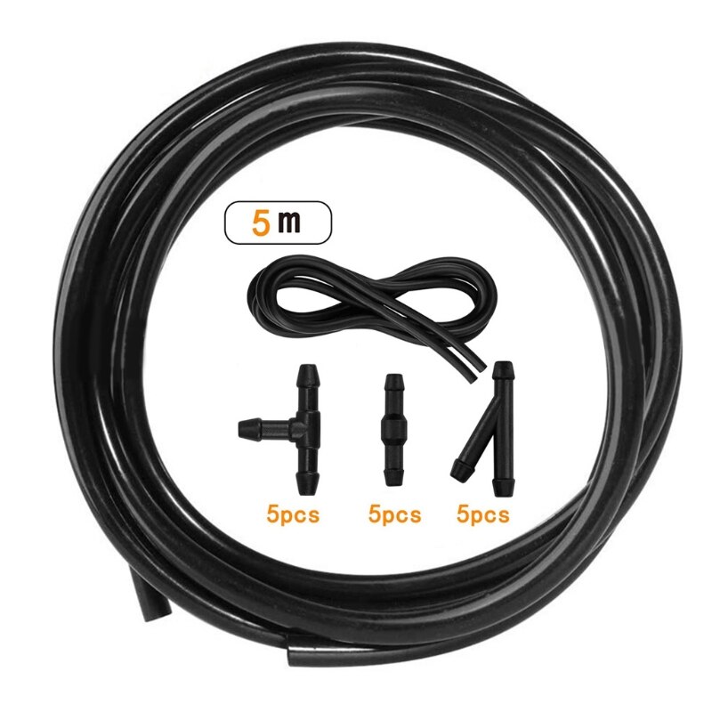 5M Ruitenwisserinstallatie Slang Reparatie Kit Auto Slang Universele Voorruit Washer Slang