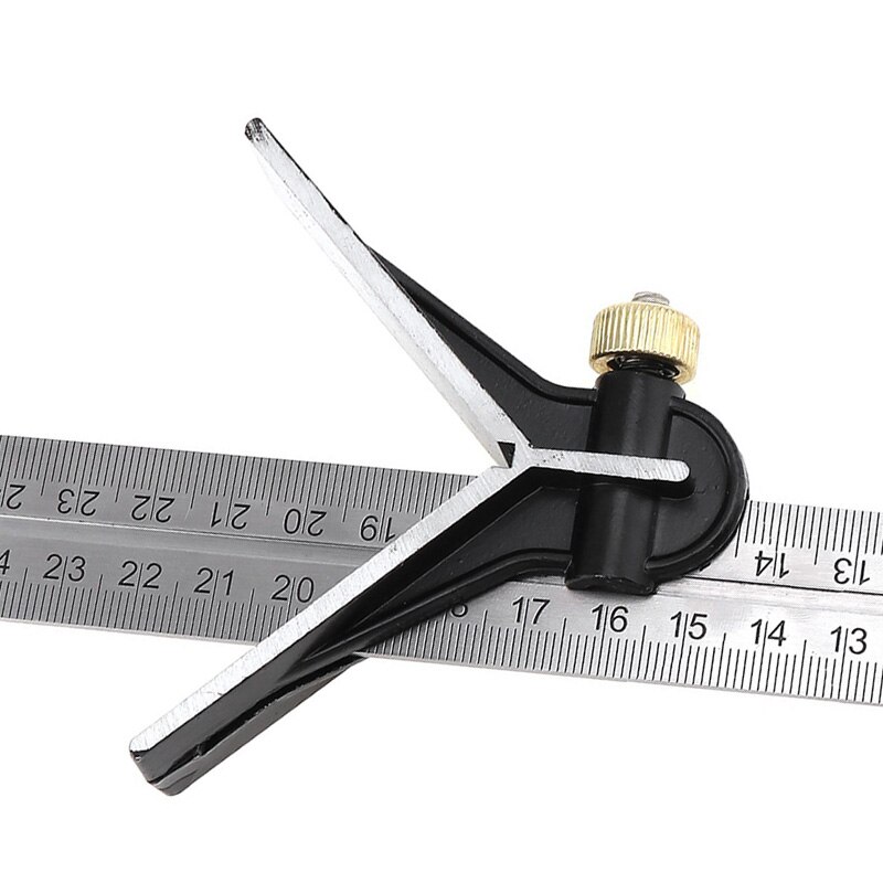 300mm Stainless Steel Protractor Carpenter Tools Combination Square Angle Ruler Multi-function Measuring Tool