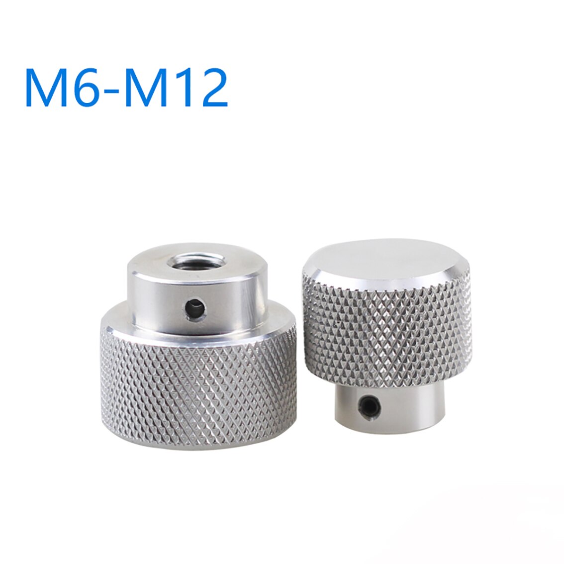 1Pcs Knurled Thumb Nuts With Side Hole Aluminum Alloy Hand Grip Knobs Step Nut M6 M8 M10 M12