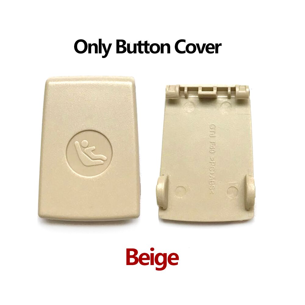 Anclaje Interior de asiento de seguridad para niños, cubierta de conector de botón ISOFIX para BMW 2S F45 F46 X1 F48 F49 X2 F39: Beige Cover