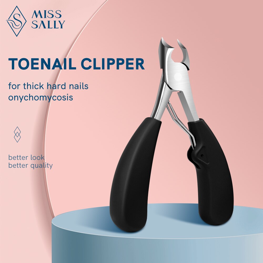Miss Sally Thick Nail Clippers Toenail Nipper Pedicure Cutter for Hard Nail Trimmer Plier Powerful Manicure Tools