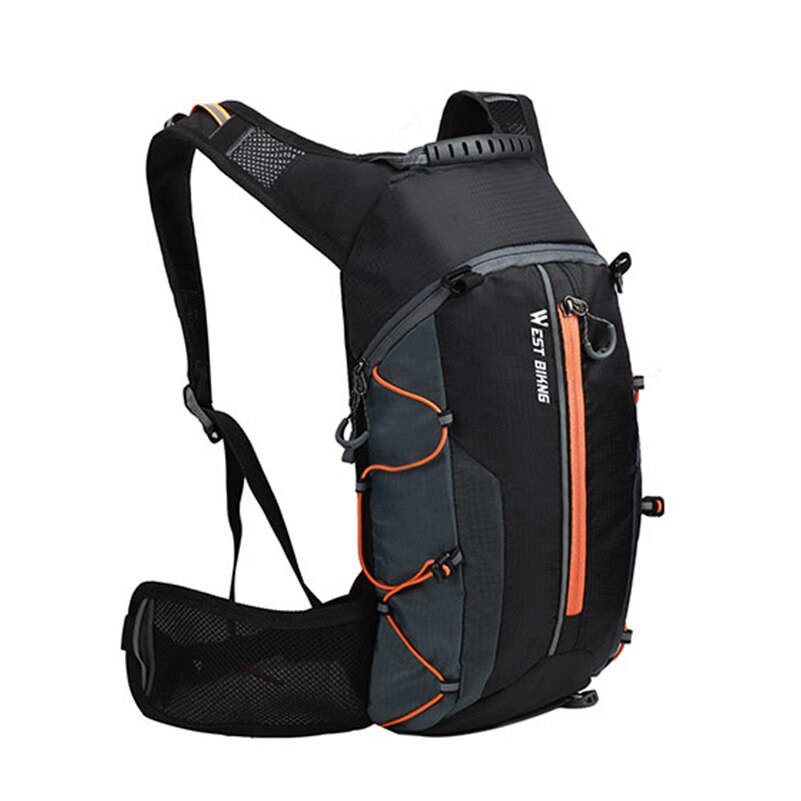 Fietsen Bag Ultralight Waterdichte Outdoor Sport Rugzak Fiets Wandelen Bergbeklimmen Rugzak 10L Bagage Tassen: Orange Backpack