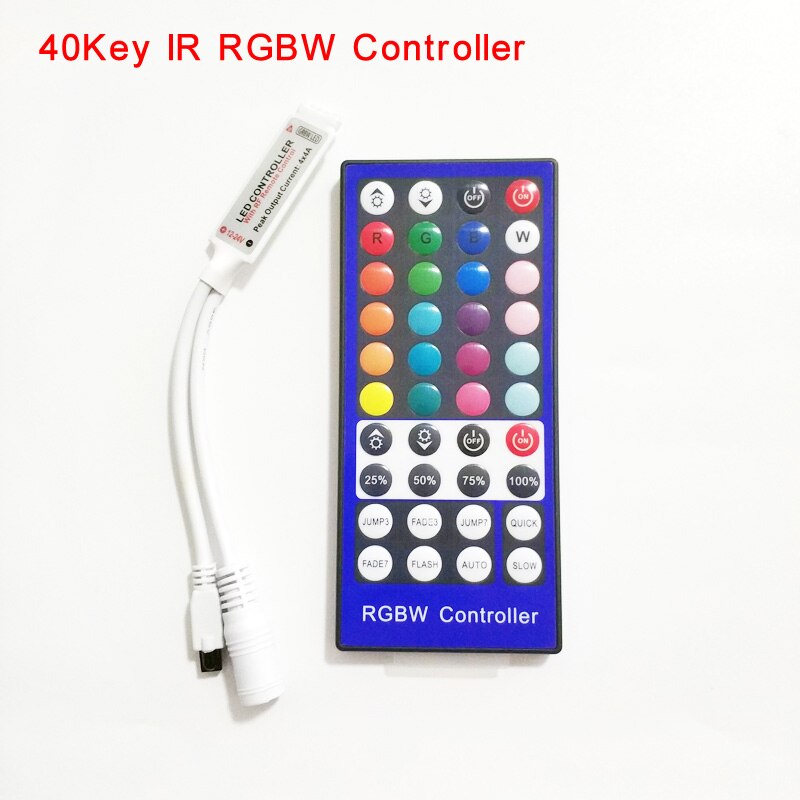 17/24/40/44 klucz mini IR pilot RF ściemniacz robić RGB dioda doprowadziło RGBW taśmój światła: 40key IR kontroler