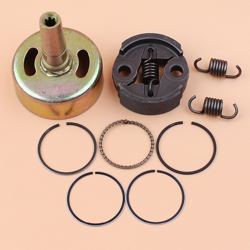 7 Tanden 7 T Clutch Drum Bell Pinion Lente & Zuigerveren Kit Voor Honda GX25 GX25N GX25NT GX25T HHT25S motor 4 Takt Trimmer