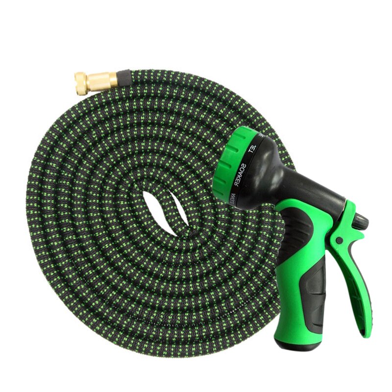 Expandable Garden Hose Leak Proof Gardening Flexible Hose Pipe Expanding Garden Water Hose with Solid Brass Fittings C66