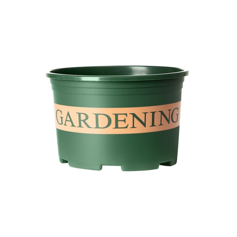 Flower Pots Chunky Root-Controlled Potted Round Rose Black Planting Seedling Thickening Flower Plastic Gallon Pot Bottom Plate: I