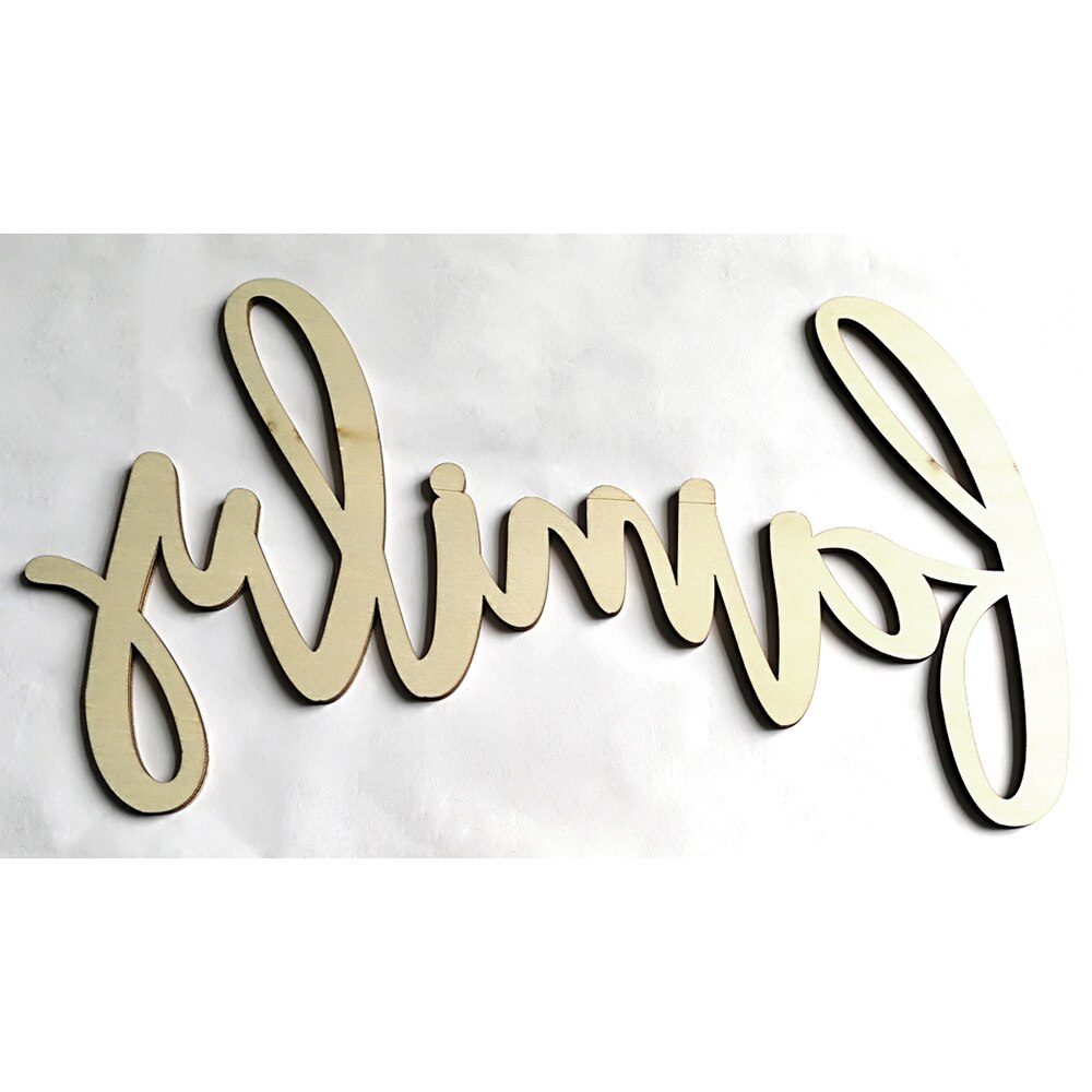 Wall Wood Home Decor Sign Family/Gather Wooden Letters Alphabet Word Decoration for Photoes Wall Wedding House Decoration