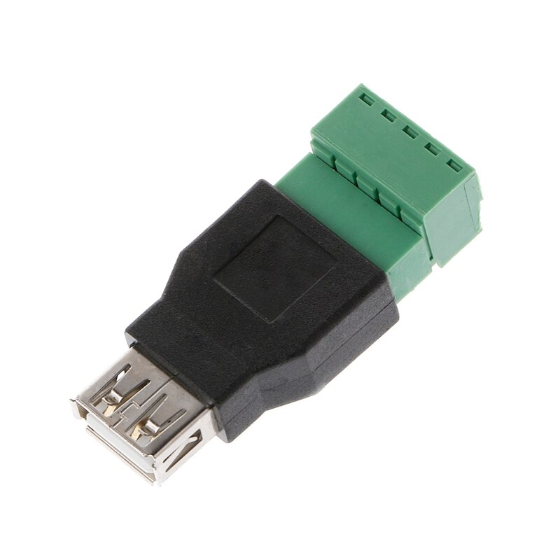 Usb 2.0 tipo um macho/fêmea a 5p parafuso com conector terminal da tomada do protetor