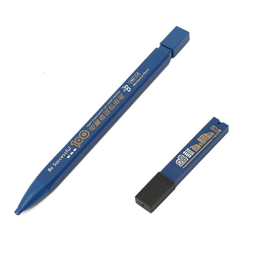 Student 2B Holder Exam Mechanical Pencil Drawing Painting with 6Pcs Set Office Supplies Easily Identify