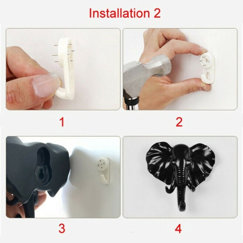 3D Dierenkop Muur Hanger Toetsen Jas Hoed Opknoping Haak Houder Thuis Wall Decor Accessoires Decoratieve Haak Creatieve Dier Haken