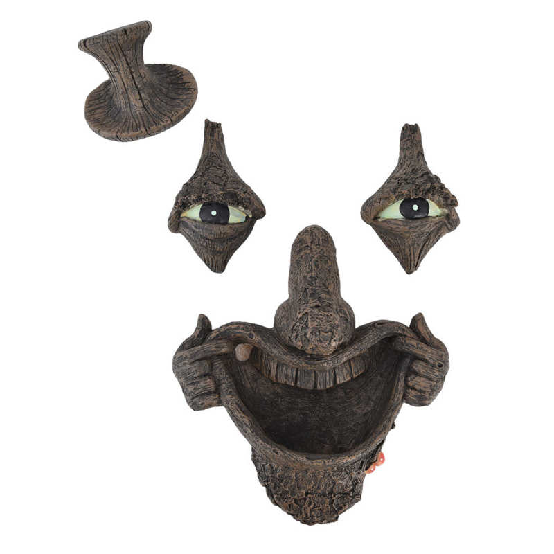 Tree Face Sculpture Resin Face Tree Statue for Outdoor