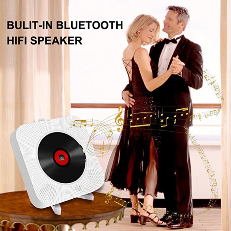 Montaggio A parete Lettore CD Bluetooth HiFi CD Lettore Musicale con Telecomando Radio FM USB MP3 3.5MM Per Cuffie Martinetti