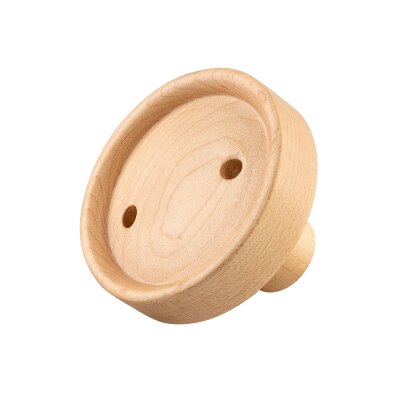 Huishoudelijke Muur Gemonteerde Massief Houten Decoratieve Haken, Eenvoudige Slaapkamer Muur Kapstok, Houten Creatieve Kleding Opberghaken: Licht Geel