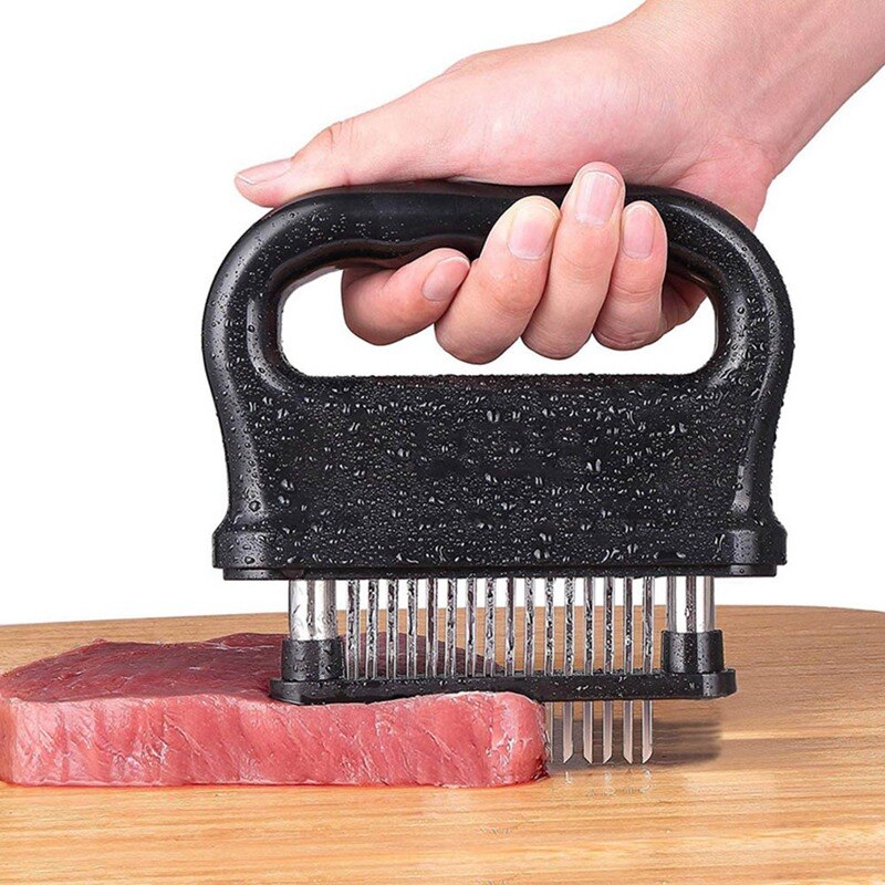 48 Blades Stainless Steel Meat Tenderizer Steak Chicken Fish Pork Meat Tenderizer With Safety Lock Kitchen Tool