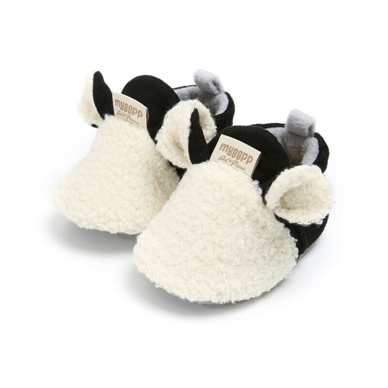 0-24 måneder unisex babysko saueører baby jente snøstøvler sko baby vinter varm myk såle plysj prewalker baby guttesko