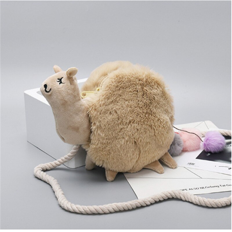 Mode Vrouwen Alpaca Lama Schouder Messenger Bag Purse Handtas Crossbody Tote Dier Schooltassen Satchel