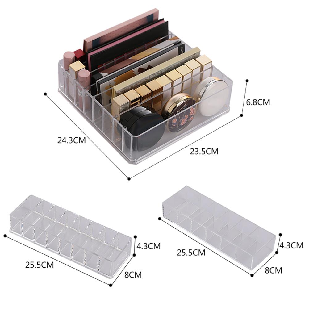 Acryl Draagbare Transparante Make-Up Organizer Opbergbox Make Up Organizer Cosmetische Organizer Make Opberglades Organizer