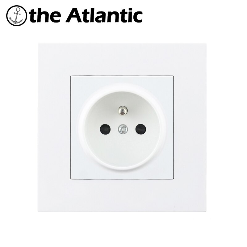 Eu frankrike standard 16a vägguttag eluttag enchufe plast pc panel eluttag  ac 110 ~ 250v kontakter eluttag