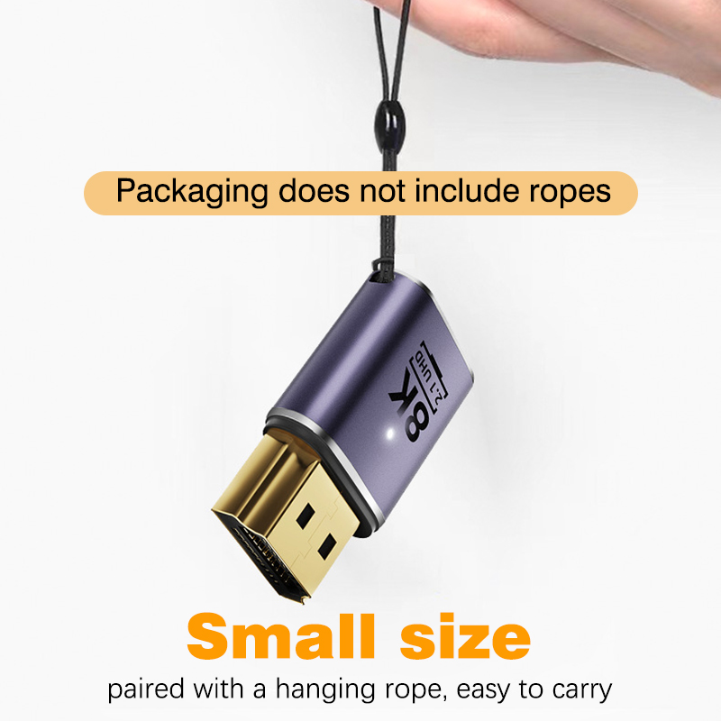 Nnbili hdmi 2.1 kabeladapter han-til-hun konverter splitter understøtter 4k @ 120hz 8k @ 60hz lige hdmi-kompatibel forlænger pc