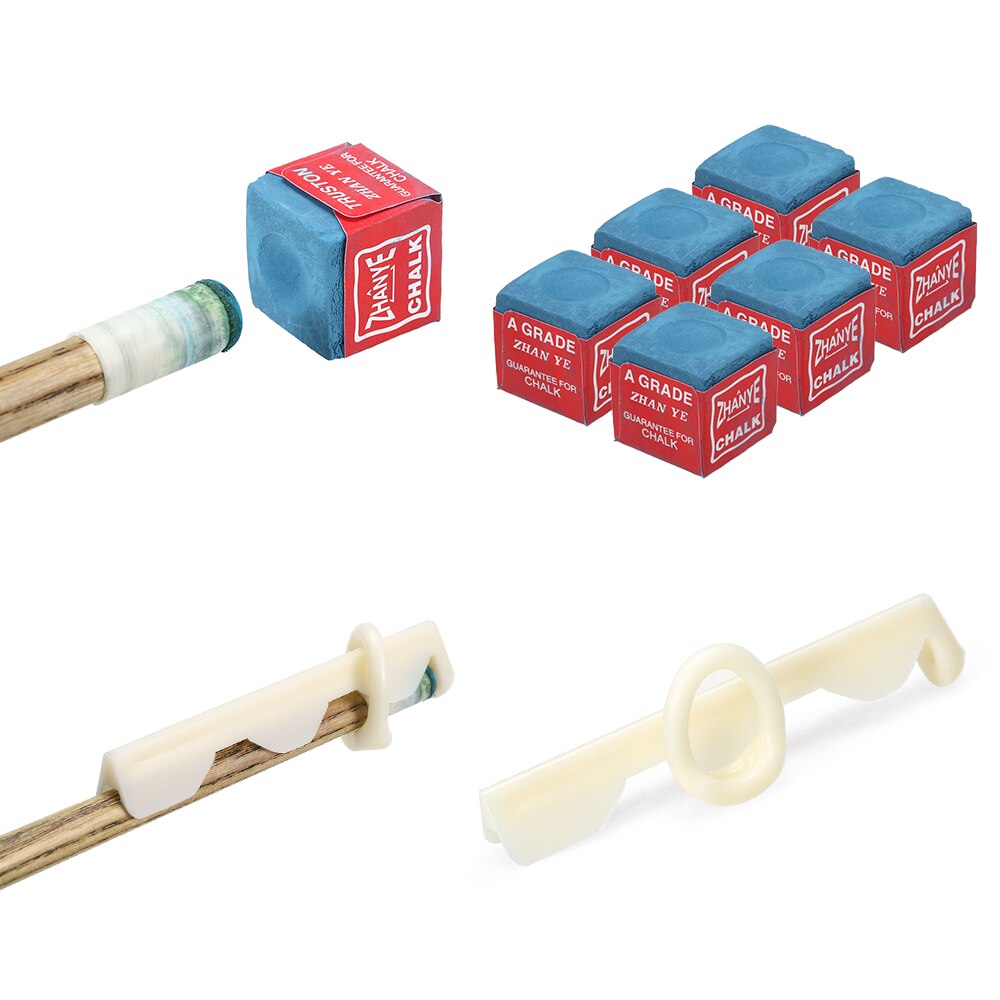 20-IN-1 Billiard Repair Kit Cue Tip Repair Tool Billiard Chalk Pool Cue Tips Cue Stick Ferrules Cue Tip Clamp Cue Tip Trimmer